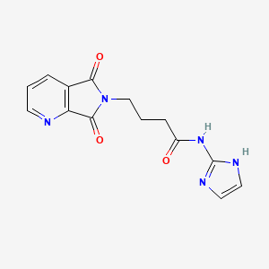 4-(5,7-dioxo-5,7-dihydro-6H-pyrrolo[3,4-b]pyridin-6-yl)-N-(1H-imidazol-2-yl)butanamide