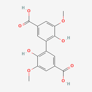 molecular formula C16H14O8 B1216461 5,5'-Dehydrodivanillate CAS No. 2134-90-9