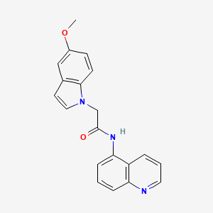 2-(5-methoxy-1H-indol-1-yl)-N-(quinolin-5-yl)acetamide