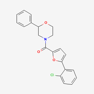 [5-(2-Chlorophenyl)furan-2-yl](2-phenylmorpholin-4-yl)methanone