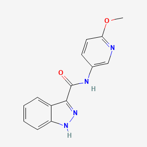 molecular formula C14H12N4O2 B12164740 N-(6-methoxypyridin-3-yl)-1H-indazole-3-carboxamide 