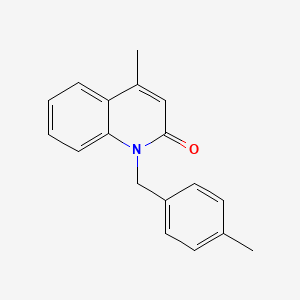 4-Methyl-1-[(4-methylphenyl)methyl]quinolin-2(1H)-one