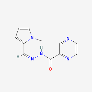 molecular formula C11H11N5O B12164788 N'-[(Z)-(1-methyl-1H-pyrrol-2-yl)methylidene]pyrazine-2-carbohydrazide 