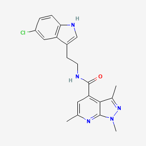 N-[2-(5-chloro-1H-indol-3-yl)ethyl]-1,3,6-trimethyl-1H-pyrazolo[3,4-b]pyridine-4-carboxamide