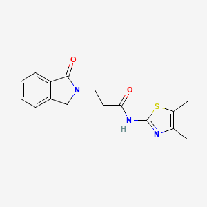 N-(4,5-dimethyl-1,3-thiazol-2-yl)-3-(1-oxo-1,3-dihydro-2H-isoindol-2-yl)propanamide