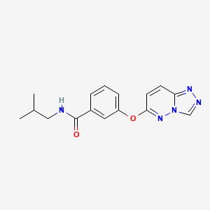 N-(2-methylpropyl)-3-([1,2,4]triazolo[4,3-b]pyridazin-6-yloxy)benzamide