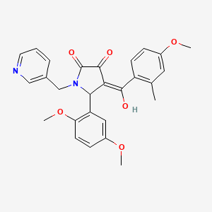 5-(2,5-dimethoxyphenyl)-3-hydroxy-4-[(4-methoxy-2-methylphenyl)carbonyl]-1-(pyridin-3-ylmethyl)-1,5-dihydro-2H-pyrrol-2-one