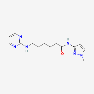 N-(1-methyl-1H-pyrazol-3-yl)-6-(pyrimidin-2-ylamino)hexanamide