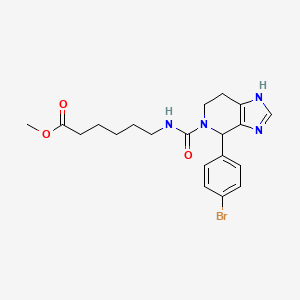 methyl 6-({[4-(4-bromophenyl)-1,4,6,7-tetrahydro-5H-imidazo[4,5-c]pyridin-5-yl]carbonyl}amino)hexanoate