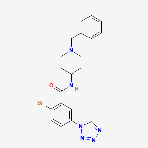 N-(1-benzylpiperidin-4-yl)-2-bromo-5-(1H-tetrazol-1-yl)benzamide