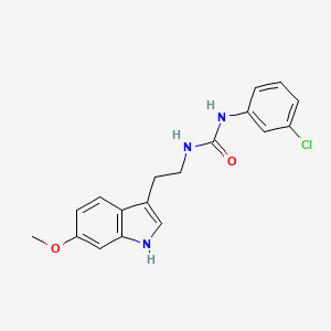 1-(3-chlorophenyl)-3-[2-(6-methoxy-1H-indol-3-yl)ethyl]urea