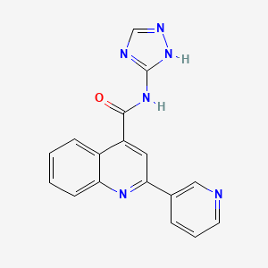 2-(pyridin-3-yl)-N-(4H-1,2,4-triazol-3-yl)quinoline-4-carboxamide