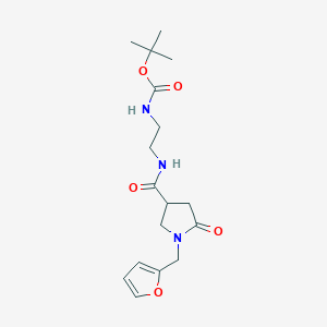 Tert-butyl [2-({[1-(furan-2-ylmethyl)-5-oxopyrrolidin-3-yl]carbonyl}amino)ethyl]carbamate