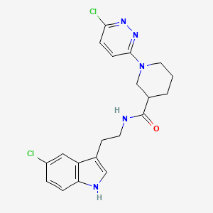 N-(2-(5-chloro-1H-indol-3-yl)ethyl)-1-(6-chloropyridazin-3-yl)piperidine-3-carboxamide