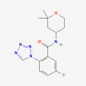 molecular formula C15H18FN5O2 B12165417 C15H18FN5O2 