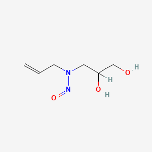 molecular formula C6H12N2O3 B1216546 N-Nitrosoallyl-2,3-dihydroxypropylamine CAS No. 88208-16-6