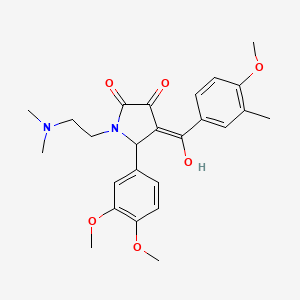 5-(3,4-dimethoxyphenyl)-1-[2-(dimethylamino)ethyl]-3-hydroxy-4-[(4-methoxy-3-methylphenyl)carbonyl]-1,5-dihydro-2H-pyrrol-2-one