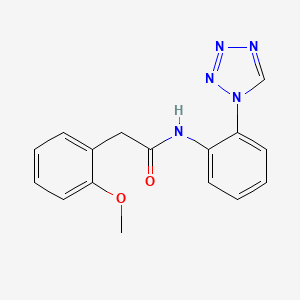 2-(2-methoxyphenyl)-N-[2-(1H-tetrazol-1-yl)phenyl]acetamide