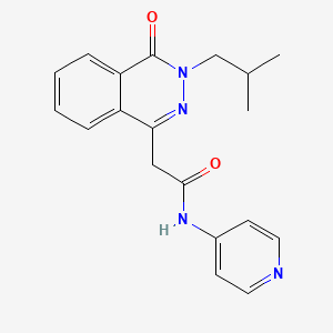 molecular formula C19H20N4O2 B12165605 2-[3-(2-methylpropyl)-4-oxo-3,4-dihydrophthalazin-1-yl]-N-(pyridin-4-yl)acetamide 