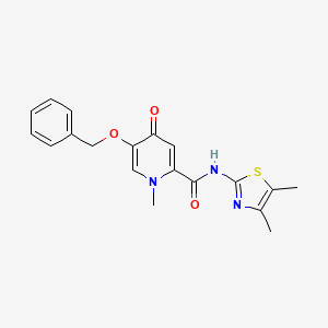 5-(benzyloxy)-N-[(2E)-4,5-dimethyl-1,3-thiazol-2(3H)-ylidene]-1-methyl-4-oxo-1,4-dihydropyridine-2-carboxamide