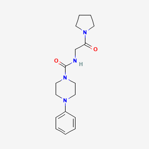 N-[2-oxo-2-(pyrrolidin-1-yl)ethyl]-4-phenylpiperazine-1-carboxamide