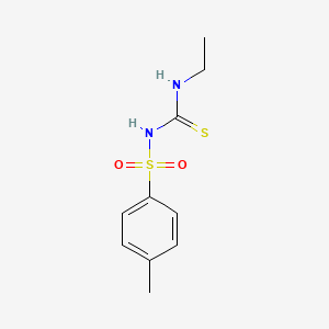 molecular formula C10H14N2O2S2 B1216573 1-乙基-3-(4-甲基苯基)磺酰硫脲 