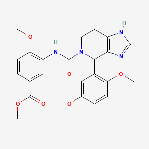 methyl 3-({[4-(2,5-dimethoxyphenyl)-3,4,6,7-tetrahydro-5H-imidazo[4,5-c]pyridin-5-yl]carbonyl}amino)-4-methoxybenzoate