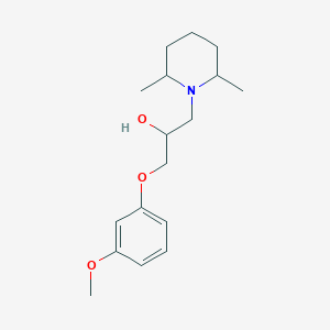 molecular formula C17H27NO3 B12165780 1-(2,6-Dimethylpiperidin-1-yl)-3-(3-methoxyphenoxy)propan-2-ol 