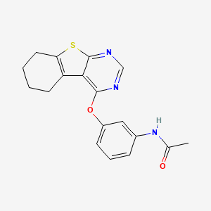 N-[3-(5,6,7,8-tetrahydro[1]benzothieno[2,3-d]pyrimidin-4-yloxy)phenyl]acetamide