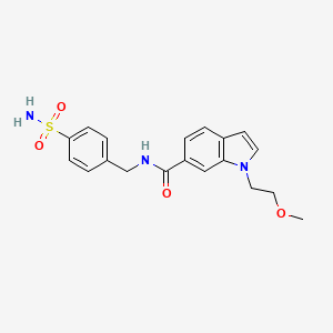 1-(2-methoxyethyl)-N-(4-sulfamoylbenzyl)-1H-indole-6-carboxamide