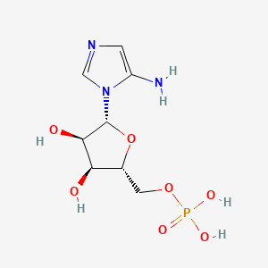 molecular formula C8H14N3O7P B1216591 5-氨基咪唑核苷酸 CAS No. 25635-88-5