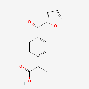 molecular formula C14H12O4 B1216593 呋丙芬 CAS No. 66318-17-0