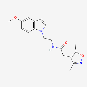 2-(3,5-dimethyl-1,2-oxazol-4-yl)-N-[2-(5-methoxy-1H-indol-1-yl)ethyl]acetamide