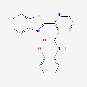 2-(1,3-benzothiazol-2-yl)-N-(2-methoxyphenyl)pyridine-3-carboxamide