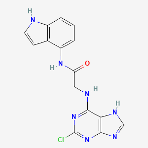 molecular formula C15H12ClN7O B12166063 C15H12ClN7O 