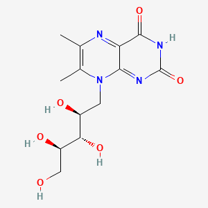 molecular formula C13H18N4O6 B1216608 6,7-Dimethyl-8-ribityllumazine CAS No. 5118-16-1