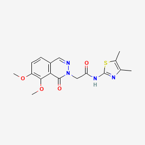 2-(7,8-dimethoxy-1-oxophthalazin-2(1H)-yl)-N-(4,5-dimethyl-1,3-thiazol-2-yl)acetamide