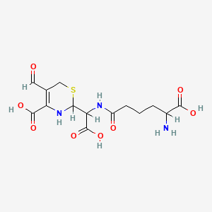 molecular formula C14H19N3O8S B1216619 Cephalosporate C-2 CAS No. 56136-29-9