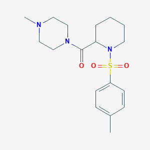 1-Methyl-4-[1-(4-methylbenzenesulfonyl)piperidine-2-carbonyl]piperazine