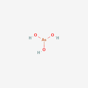 molecular formula As(OH)3<br>AsH3O3 B1216624 Arsenous acid CAS No. 13464-58-9