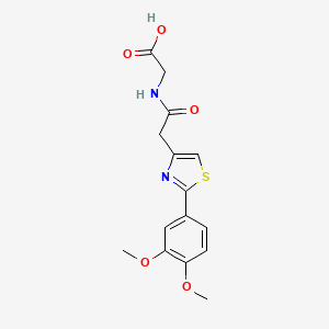 N-{[2-(3,4-dimethoxyphenyl)-1,3-thiazol-4-yl]acetyl}glycine