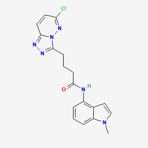 4-(6-chloro[1,2,4]triazolo[4,3-b]pyridazin-3-yl)-N-(1-methyl-1H-indol-4-yl)butanamide