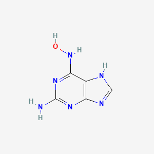 molecular formula C5H6N6O B1216633 2-Amino-N6-hydroxyadenine CAS No. 7269-57-0