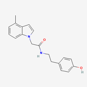 N-[2-(4-hydroxyphenyl)ethyl]-2-(4-methyl-1H-indol-1-yl)acetamide