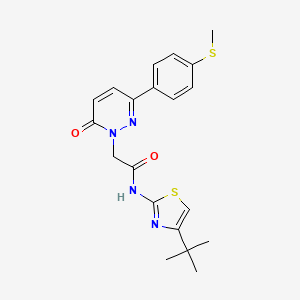 N-[(2Z)-4-tert-butyl-1,3-thiazol-2(3H)-ylidene]-2-{3-[4-(methylsulfanyl)phenyl]-6-oxopyridazin-1(6H)-yl}acetamide