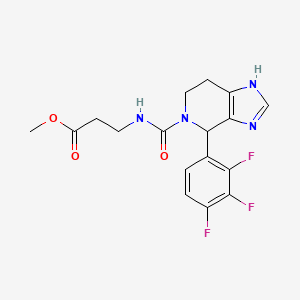 molecular formula C17H17F3N4O3 B12166460 methyl 3-(4-(2,3,4-trifluorophenyl)-4,5,6,7-tetrahydro-3H-imidazo[4,5-c]pyridine-5-carboxamido)propanoate 