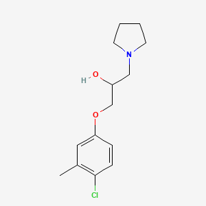 molecular formula C14H20ClNO2 B12166468 1-(4-chloro-3-methylphenoxy)-3-pyrrolidin-1-ylpropan-2-ol 