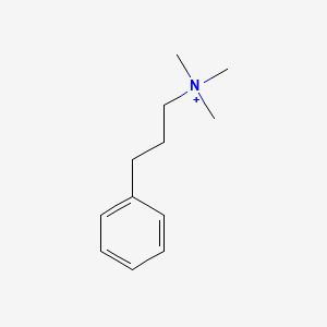 molecular formula C12H20N+ B1216647 3-Phenylpropyltrimethylammonium CAS No. 25306-98-3