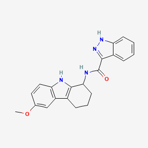 N-(6-methoxy-2,3,4,9-tetrahydro-1H-carbazol-1-yl)-1H-indazole-3-carboxamide