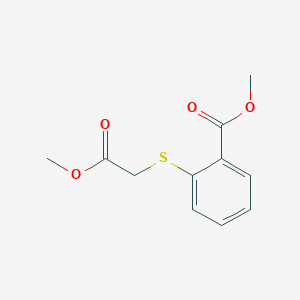 molecular formula C11H12O4S B1216664 2-[(2-甲氧基-2-氧代乙基)硫代]苯甲酸甲酯 CAS No. 6287-88-3